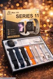 7 in 1 Ultra Smart Watch Series 11 with Bluetooth Calling & Earbuds